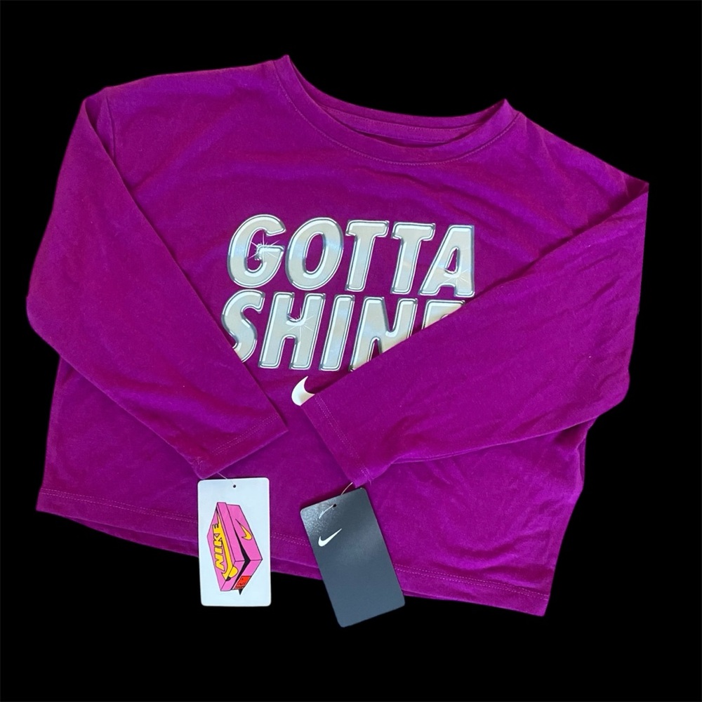 Nike Purple Long Sleeve Tee Gotta Shine